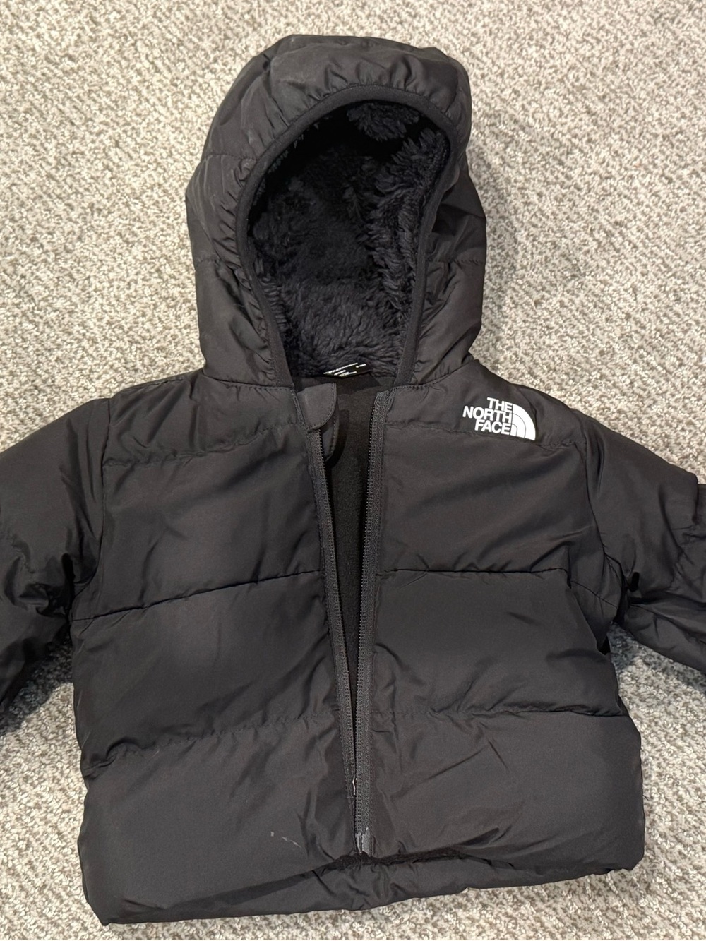 The North Face Baby 3-6mo Black Puffy Hooded Jacket